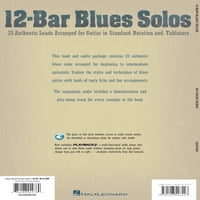 12-bár Blues szólók: hiteles vezet rendezett gitár szabványos jelölés & Tablature Book Online Audio