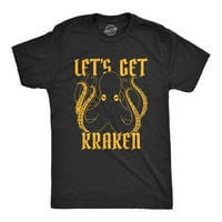 Férfi Let ' s Get Kraken póló Vicces mitikus polip újdonság grafikus póló-3XL grafikus pólók