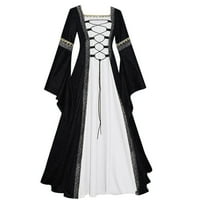 Női Ruhák Vintagel Floorgothic Dress