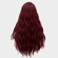 Egyedi olcsó emberi haj parókák nőknek hölgy 28 mélyvörös göndör paróka paróka sapkával