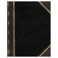 Rediform Office Products Texthide Notebook Ledger, Black Burgundy, oldalak, 3 4