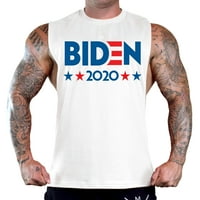 Férfi Biden B rétegű fehér mély vágott tartály felső közepes