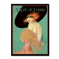 Védjegy Szépművészet 'Fashion Women 27' vászon művészet, Vintage Lavoie