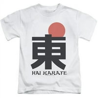 Trevco Hai Karate-Logo Rövid Ujjú Ifjúsági 18-Tee-Fehér-Kis 4