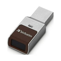 Szó szerint, VER70369, ujjlenyomat biztonságos USB 3. Flash Meghajtó, Minden, Ezüst