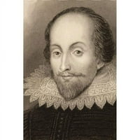 Posterazzi dpi William Shakespeare, angol költőnek, drámaíró , drámaíró & színész Poszter Nyomtatás, 18