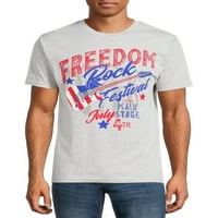Patriotikus július 4-én a férfi és a nagy férfi szabadság pólók, 2 csomag