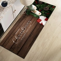 Cglfd karácsonyi padlószőnyeg, háztartási hosszú Konyhai szőnyeg, Csúszásmentes és szennyeződésmentes T Mat, bejárati