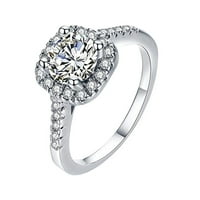 frehsky gyűrűk fehér kő gyűrű, kézzel vágott, esküvői eljegyzési Ékszerek Ajándék