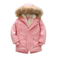 Hunpta téli kabátok lányoknak fiúk meleg bélelt kabát vízálló sűrűbb felsőruházat Steppelt kapucnis kabát gyermekek