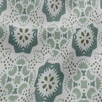oneOone Viszkóz Jersey poros kékeszöld Szövet művészi virág & formák geometriai ruha Anyag Szövet nyomtatás szövet