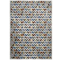 Modway Gemma Chevron mozaik terület szőnyeg sokszínű