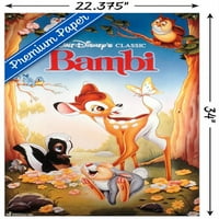 Disney Bambi-egy lapos fal poszter Pushpins, 22.375 34