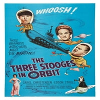 Három Stooges Orbit film poszter 24in 36in Art Poszter tér felnőttek AB plakátok
