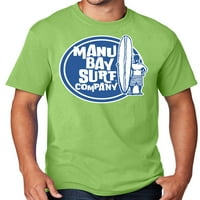 Férfi Manu Bay SURFER DUDE póló, 6XL Lime zöld