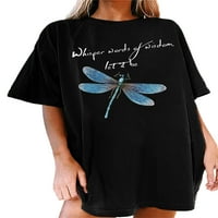 Paille Női bő divat póló alapvető Ünnep tunika blúz pillangó Virágmintás munka pulóver póló