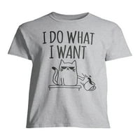 Humor férfi és nagy férfi azt csinálok, amit akarok Kitty grafikus póló