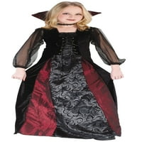Szórakoztató világ vámpír lány Halloween díszes ruha jelmez gyermek, kisgyermek S