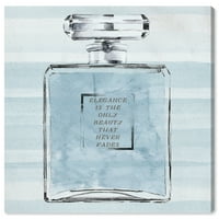 Wynwood stúdió vászon elegáns kék parfüm divat és glam parfümök fali art vászon nyomtatás kék világos kék 20x20