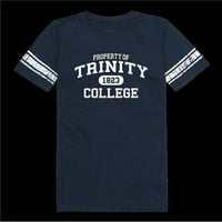 Köztársaság 533-699-NVY-Trinity University Bantam Női ingatlan labdarúgó póló, haditengerészet-közepes