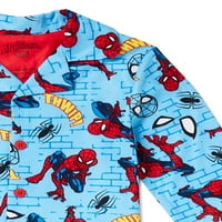 Spider-Man kisgyermek fiú nyomtatott pizsamakészlet, 2 darab, méret 2T-4T
