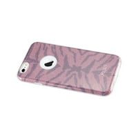 Iphone 6s Shine Glitter Shimmer Tiger Stripe hibrid tok forró rózsaszínben