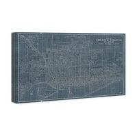 Wynwood Studio Maps and Flags Wall Art Canvas nyomatok Nagy -Torontó és külvárosok térképe 1916 'Amerikai országok