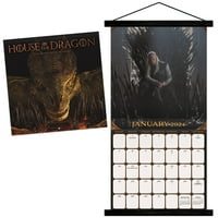 Trendek nemzetközi House of the Dragon fali naptár & mágneses keret