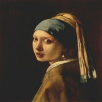 Vermeer egy fiatal lány Poszterének vezetője Johannes Vermeer