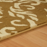 Benyomások kaliban damaszt hagyományos virágterület szőnyeg, arany