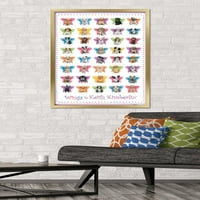 Keith Kimberlin-kiskutyák Pillangószárnyakkal fali poszter, 22.375 34