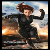 Marvel - Amerika Kapitány-A Téli Katona-Fekete Özvegy Fali Poszter, 22.375 34