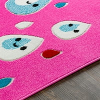 Művészi szövők Teza fényes rózsaszín 7'10 10 'Modern gyerekek téglalap terület szőnyeg