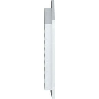 Ekena Millwork 12 W 16 H nyolcszögletű felső Gable Vent funkcionális, PVC Gable szellőzőnyílás 1 4 lapos díszítéssel