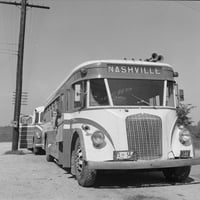 Buszos Utazás, 1943. Na Agár Busz Louisville, Kentucky, Élén Nashville, Tennessee,Egy Pihenő. Fénykép: Esther Bubley,