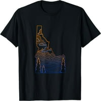 Idaho állam T-Shirt hegyek, tavak és Fák