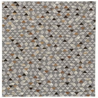 Canady kézzel készített mozaik bőr szőnyeg, farkas szürke rozsda, 8ft 11ft terület szőnyeg