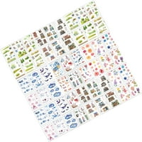 Lap színes nyomtatott Scrapbook Matrica kézműves DIY Washi dekoratív matricák fotóalbum napló matrica címke Scrapbooking