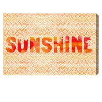 A Runway Avenue tipográfia és idézi a fali művészet vászon nyomtatványokat a 'Sunshine' szépség idézetek és mondások